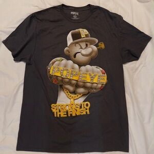 Popeye Graphic T-Shirt in Black